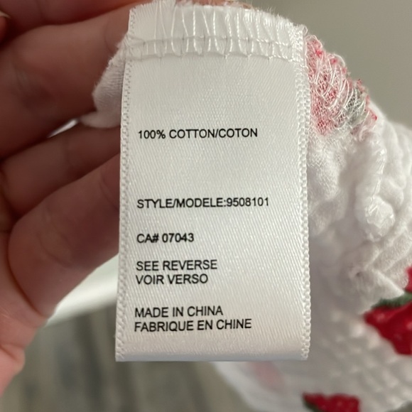 Strawberry Cotton Gauze Hooded Bathrobe - Picture 6 of 6